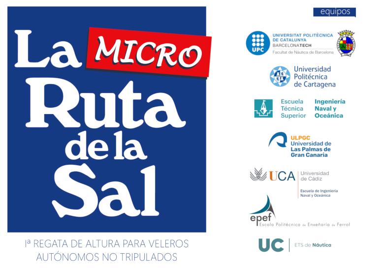 Las siete universidades españolas en las que se imparte la asignatura de ingeniería naval se suman a la primera regata de veleros no tripulados