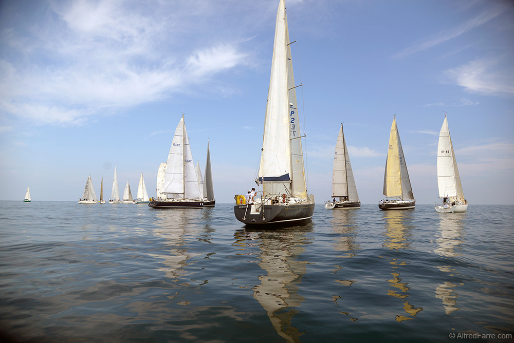 Regata Bahía de Pollença 2018, calmas implacables