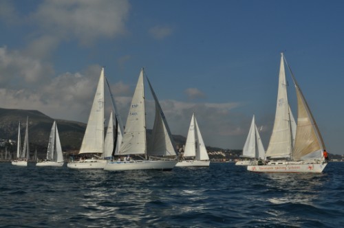 Salida de la regata Bahía de Pollença
