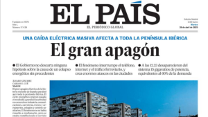 Nota - El País Apagón España 2025