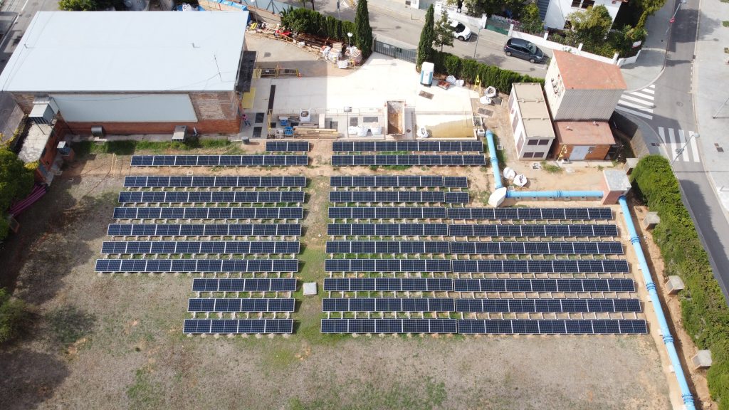 Instal·lació fotovoltaica de 82,8 kWp al Dipòsit de Cerdanyola d’Aigües de Barcelona