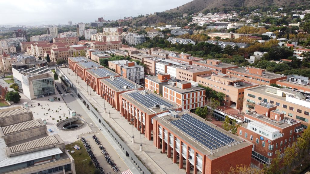 Edifici de la UPC Campus Diagonal Nord amb instal·lació fotovoltaica de 80,18 kWp