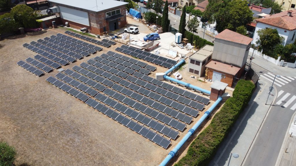 Instal·lació fotovoltaica de 82,8 kWp al Dipòsit de Cerdanyola d’Aigües de Barcelona