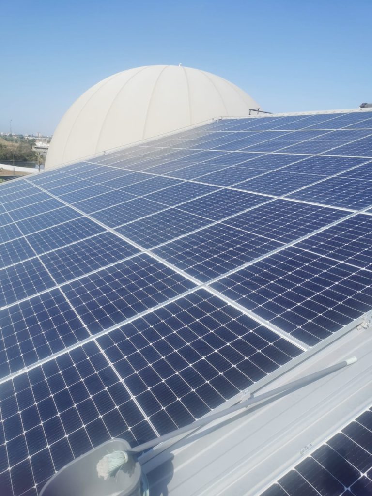 Instal·lació fotovoltaica a Tub Verd Mataró - 64,68 kWp