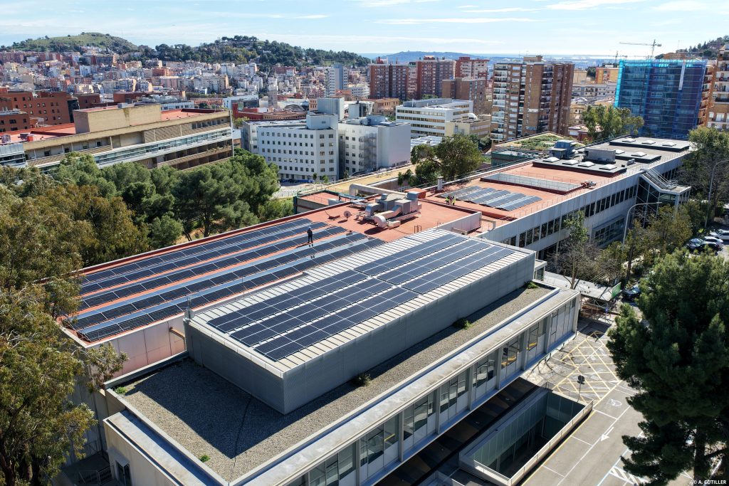 Instalación fotovoltaica ejecutada por Impulso Solar en el Hospital Universitario Vall d’Hebron de Barcelona