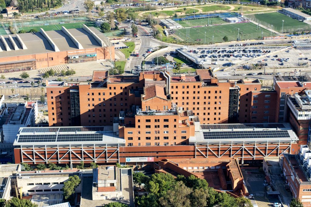 Instalación fotovoltaica ejecutada por Impulso Solar en el Hospital Universitario Vall d’Hebron de Barcelona