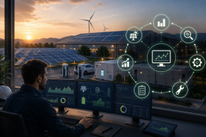 Una enginyeria energètica monitoritza el rendiment d'una instal·lació per optimitzar-ne el funcionament a llarg termini.
