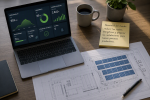 Una enginyeria energètica analitza les necessitats d'una empresa per dissenyar la solució energètica més adequada.