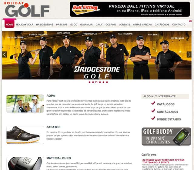 Nueva web de Holiday Golf
