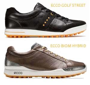 Test zaaptos de golf Ecco Golf Street ve BIOM Hybrid.