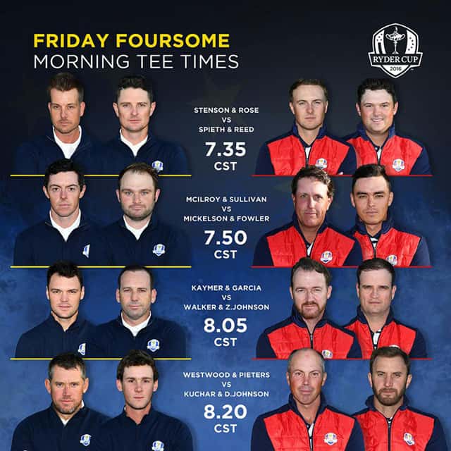 Ryder-2016-Foursomes