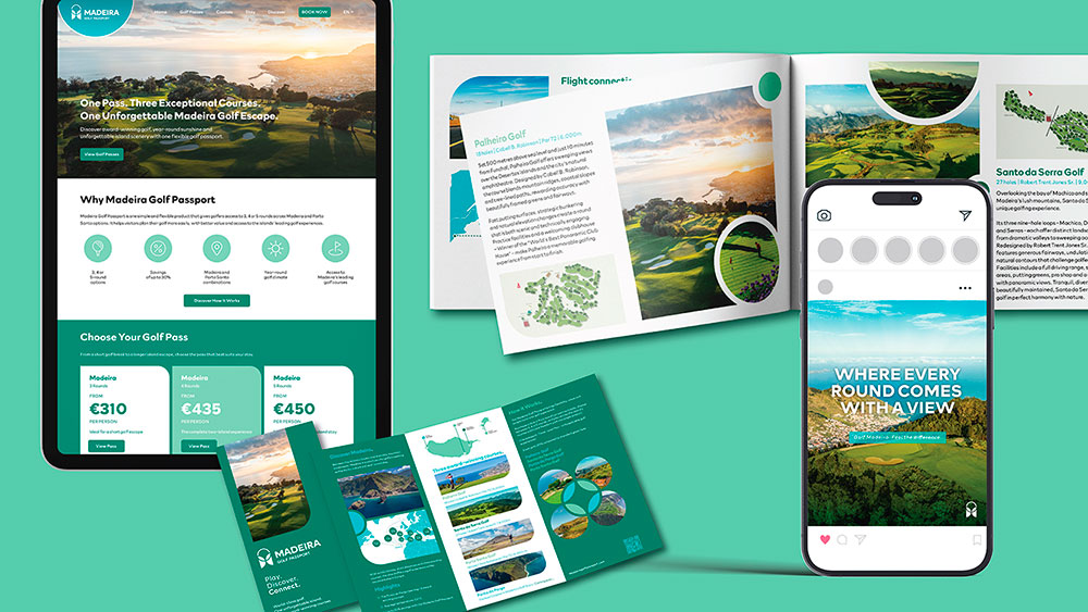 Nueva identidad de marca para Madeira Golf Passport 