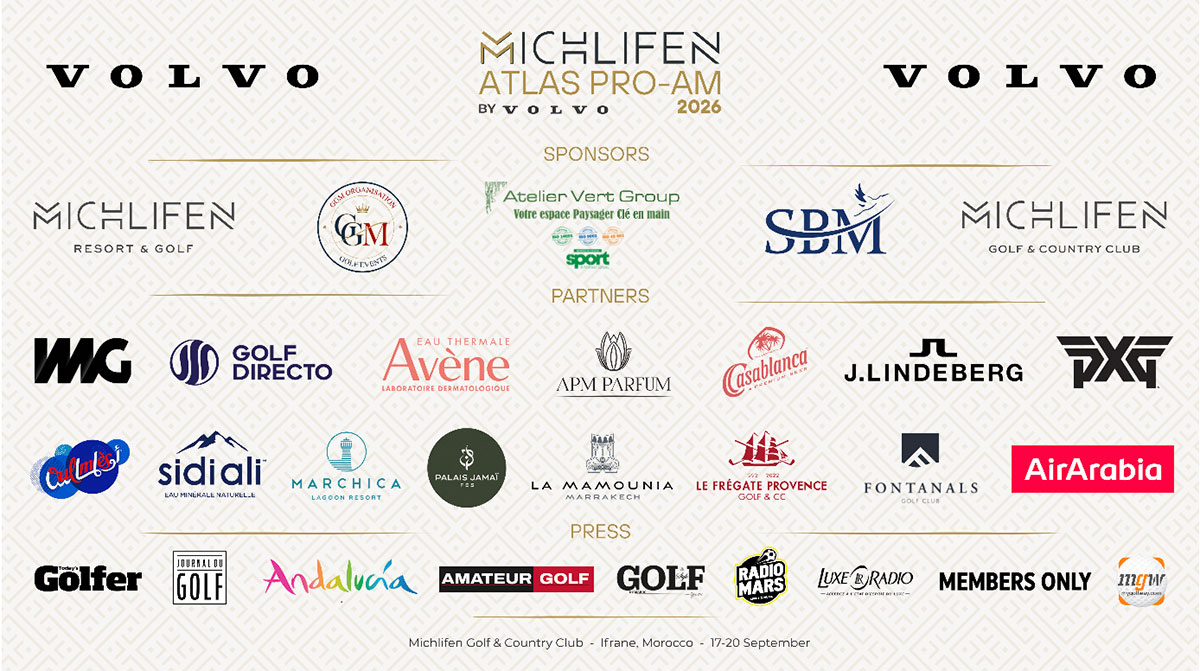 Cuadro de patrocinadores del Michlifen Pro-Am 2026