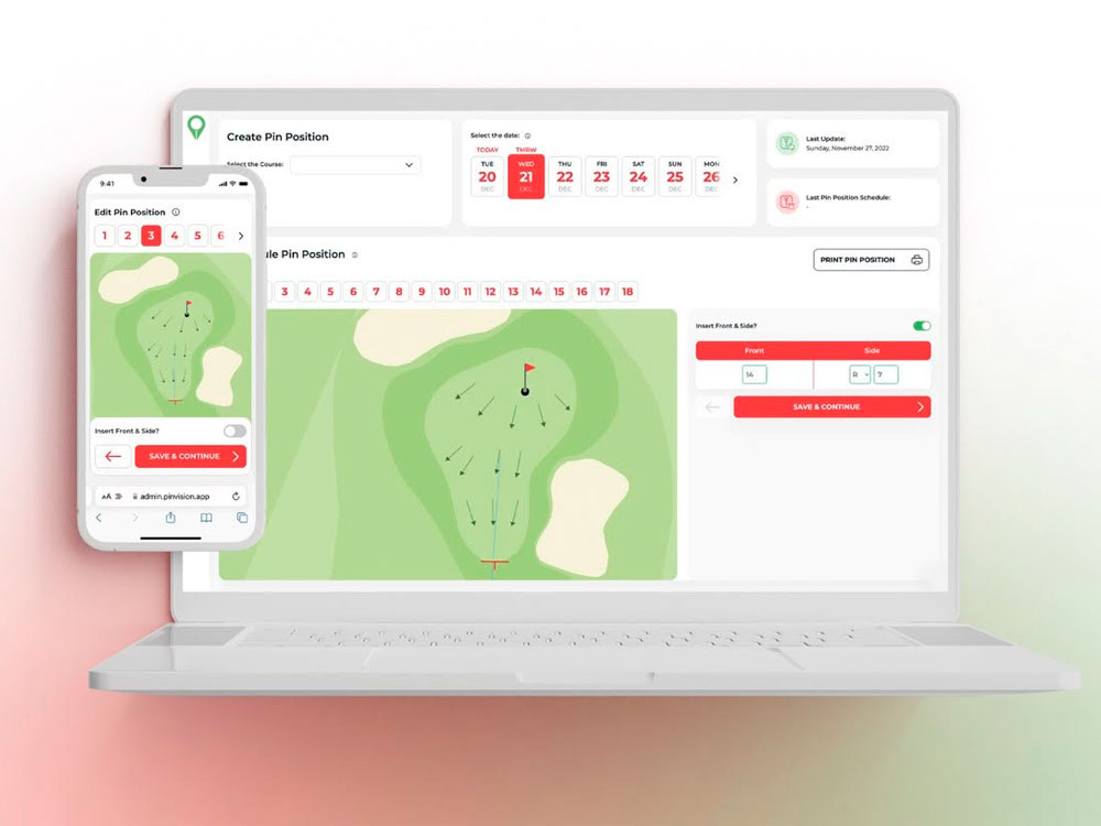 La integración incorpora directamente la información del campo de Pin Vision al ecosistema de Golfmanager