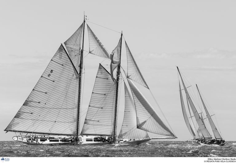 Moonbeam III, Guia, Argos, Marigold and Halloween, first leaders of the IXth Barcelona Puig Vela Clàssica