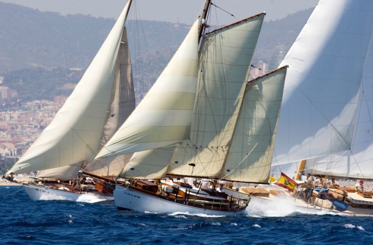 The most glamorous classic sailboats in the world plough through Barcelona waters since tomorrow