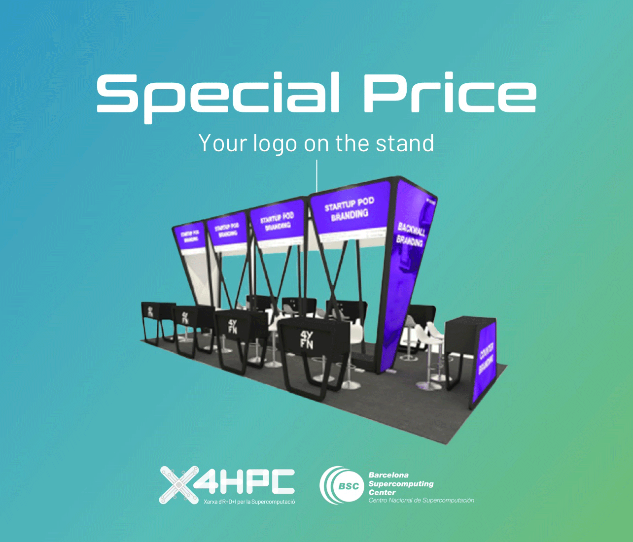 El BSC y X4HPC tendrán su Startup stand para 10 Spinoffs en la feria de Startups 4YFN.