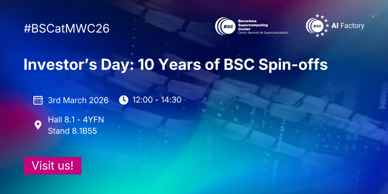 X4HPC Spin-offs to be Present at 4YFN at BSC’s Investor’s Day
