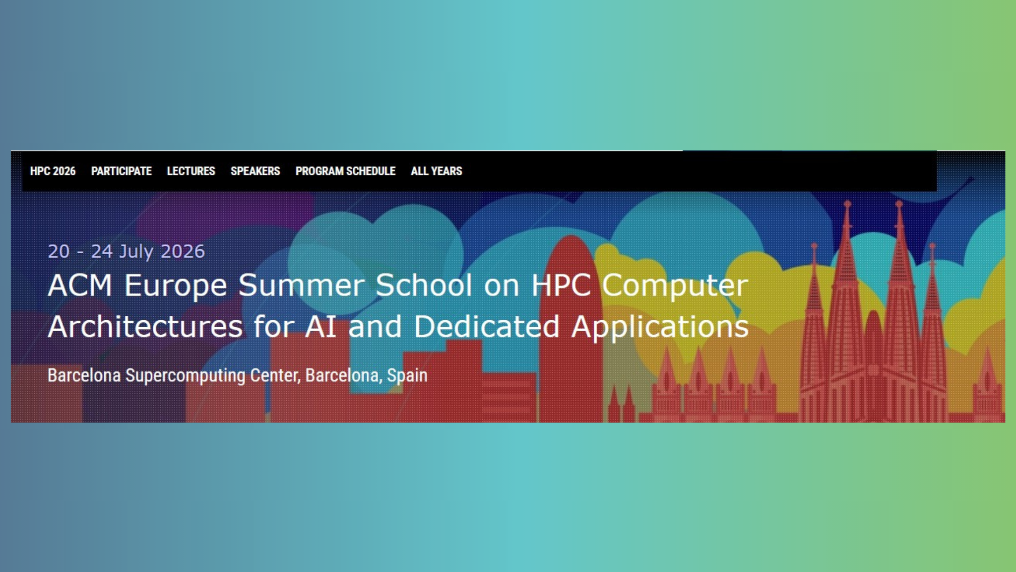 ACM Europe Summer School on HPC